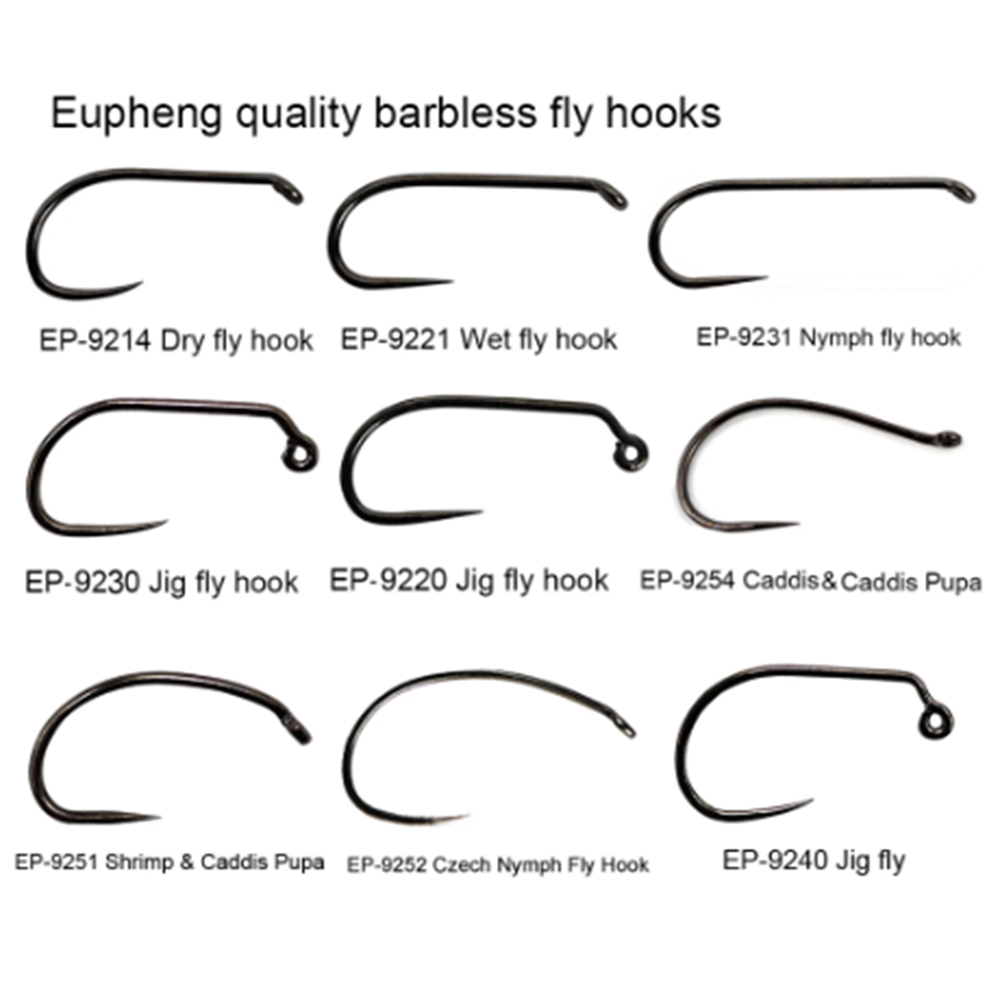 Fishing Hook Barbless - Рыболовные крючки Aventik Eupheng, 100 шт.,