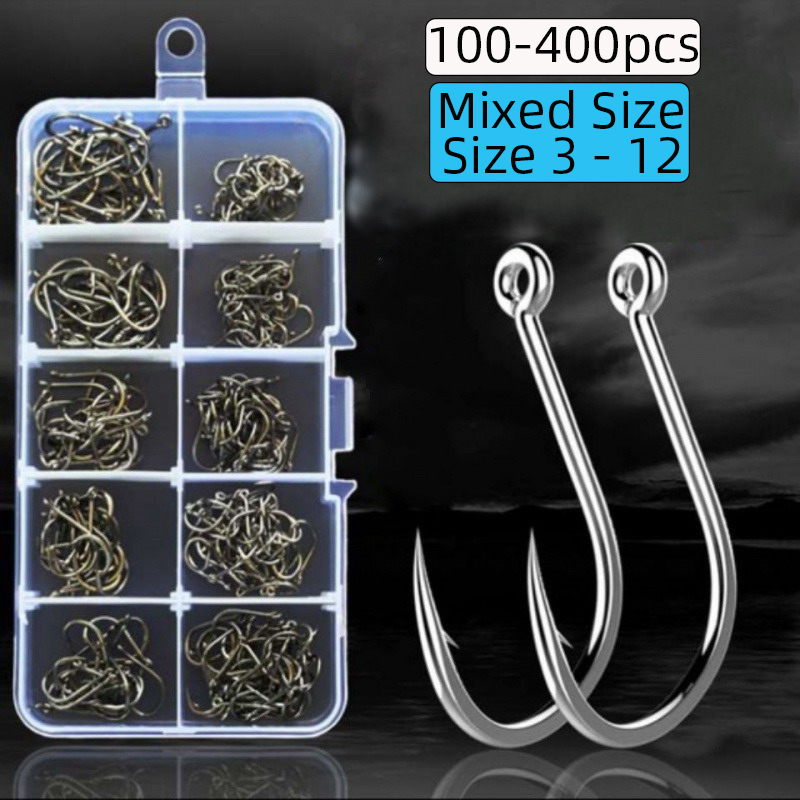 Fishing Hook Circle - 100-400 шт./коробка 3 # -12 #