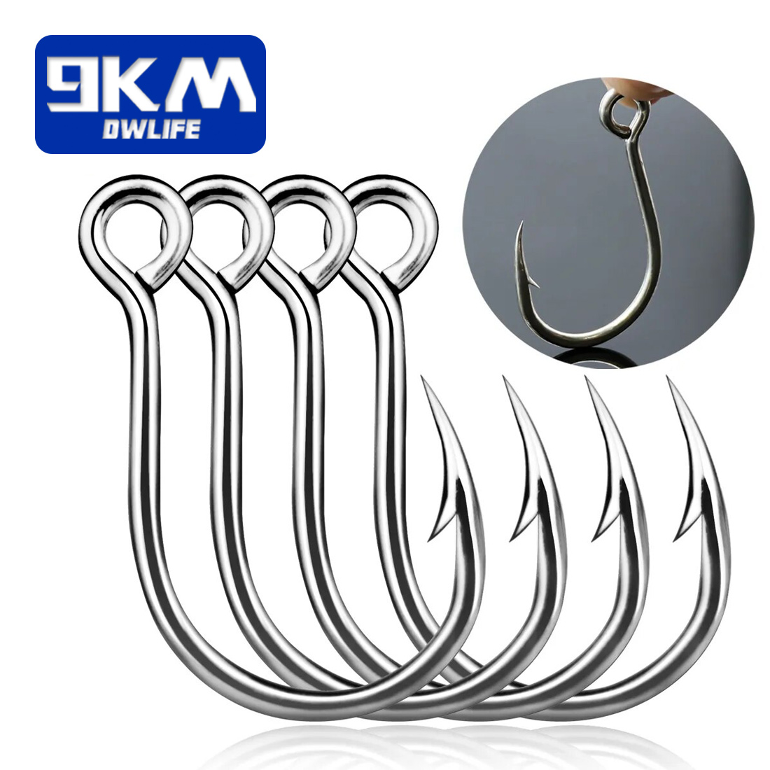 Fishing Hook Offset - Рыболовные крючки 9 км, 25 шт.,