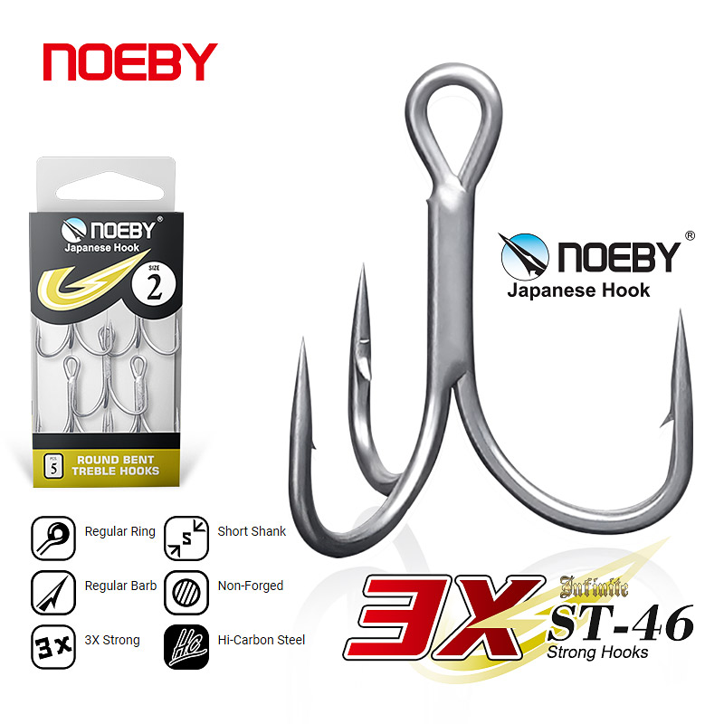 Fishing Hook Offset - Рыболовные крючки Noeby из высокоуглеродистой стали,