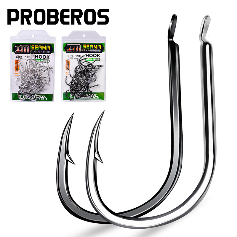 Fishing Hook Offset - Крючки рыболовные из высокоуглеродистой стали, 11