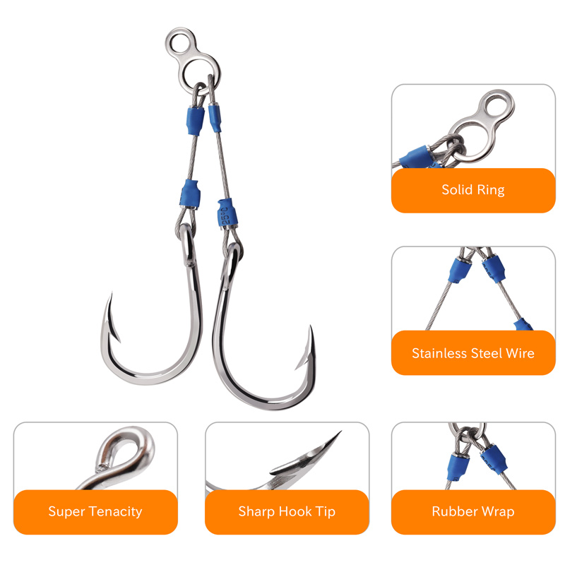 Крючки для джиггинга ZYZHE из  – обзор и цена Fishing Hook Assortment