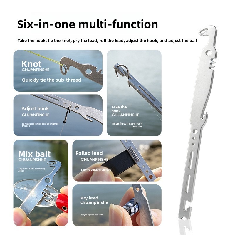 QAJTAO 4 шт. 6-в-1 инструмент  – обзор и цена Fishing Hook Remover