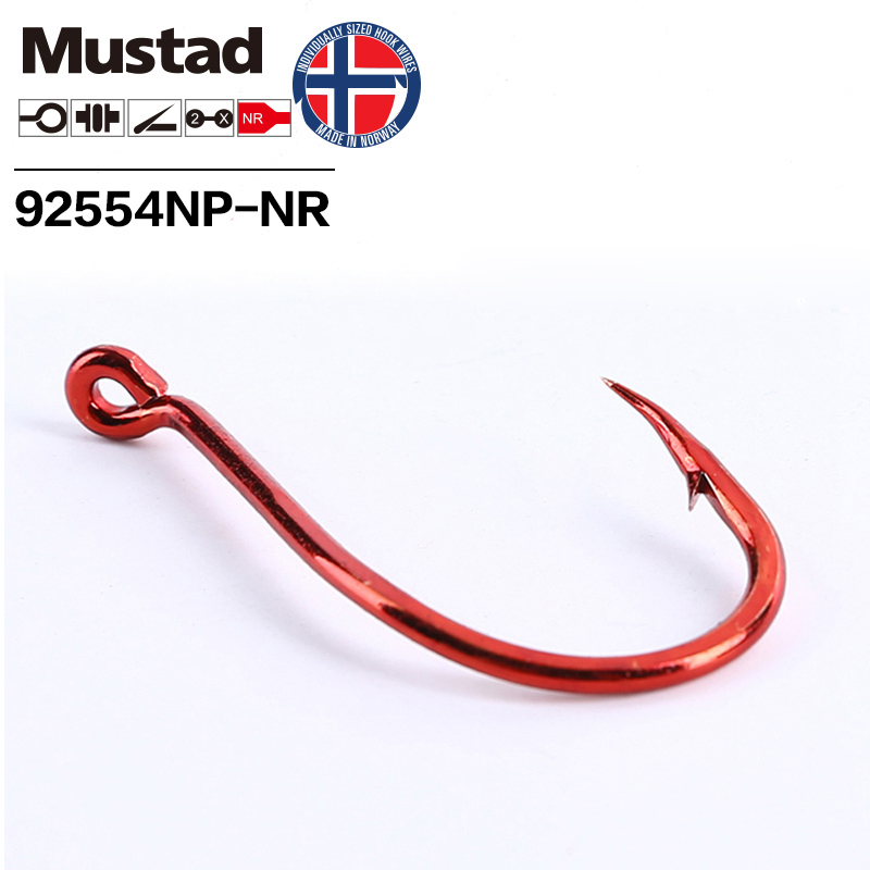Mustad Big Red 2X SUICIDE Высо – обзор и цена Fishing Hook Barbless