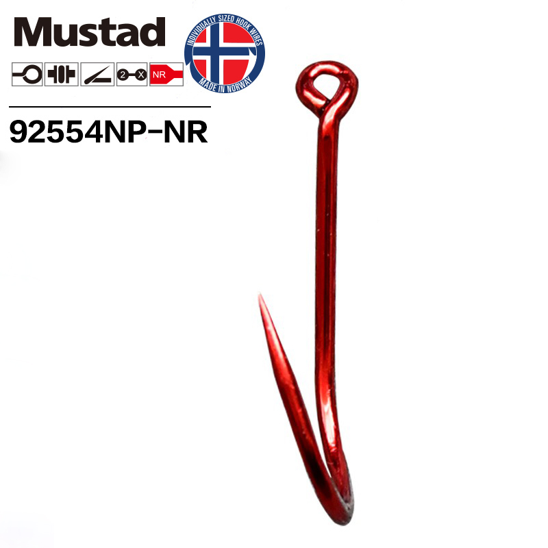 Mustad Big Red 2X SUICIDE Высо – обзор и цена Fishing Hook Barbless