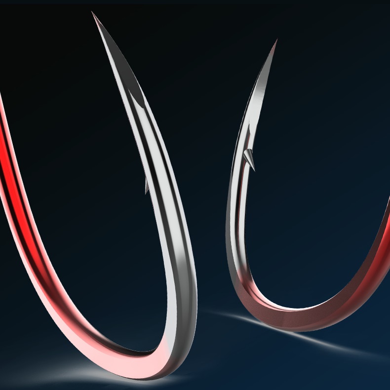 Новые красные рыболовные крючк – обзор и цена Fishing Hook Barbless